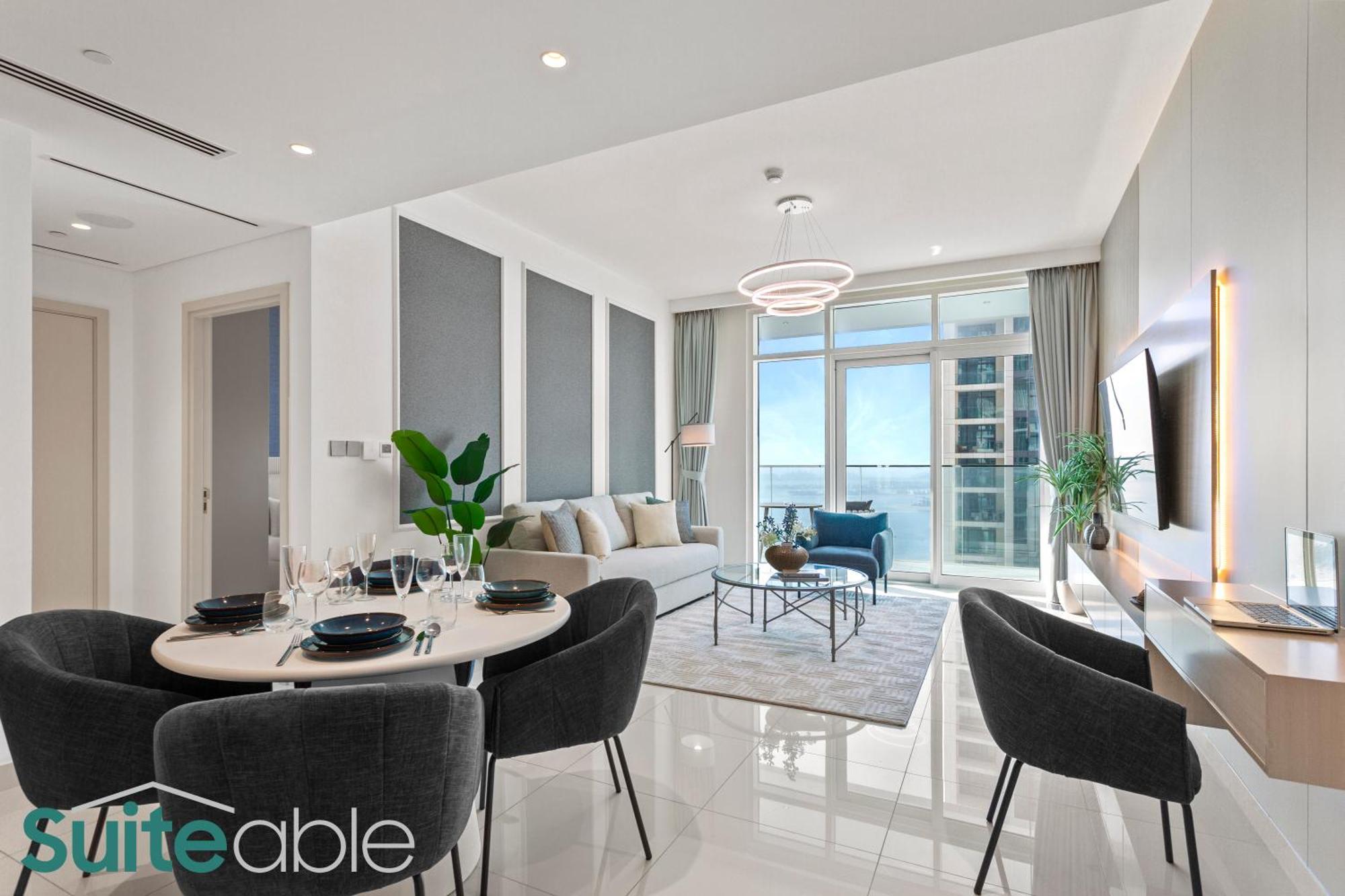 Breathtaking Elegance 1bedroom In Emaar Beachfront Apartment Dubai